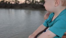 Jacob cruising the Thomson River
